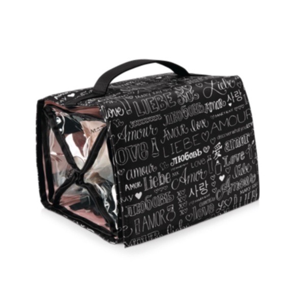NEW Mary Kay Black & Pink hanging cosmetic bag - Picture 1 of 5